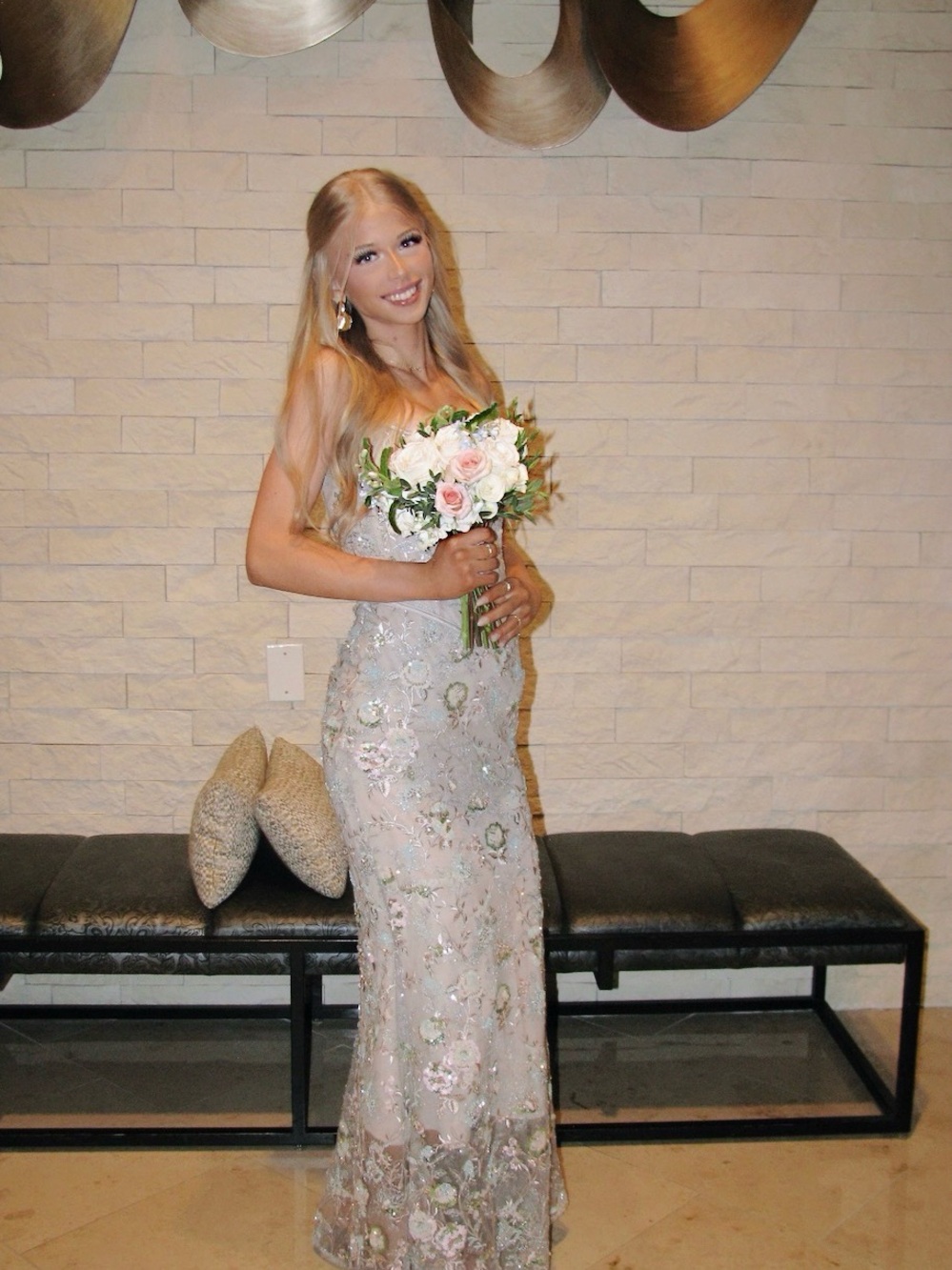 House of CB Naima "Silver Lining" Prom Dress - Picture 4 of 4